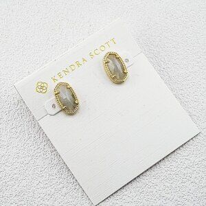 Kendra Scott Gray Cat��s Eye Stud Earrings